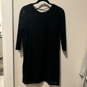 Lace shift dress